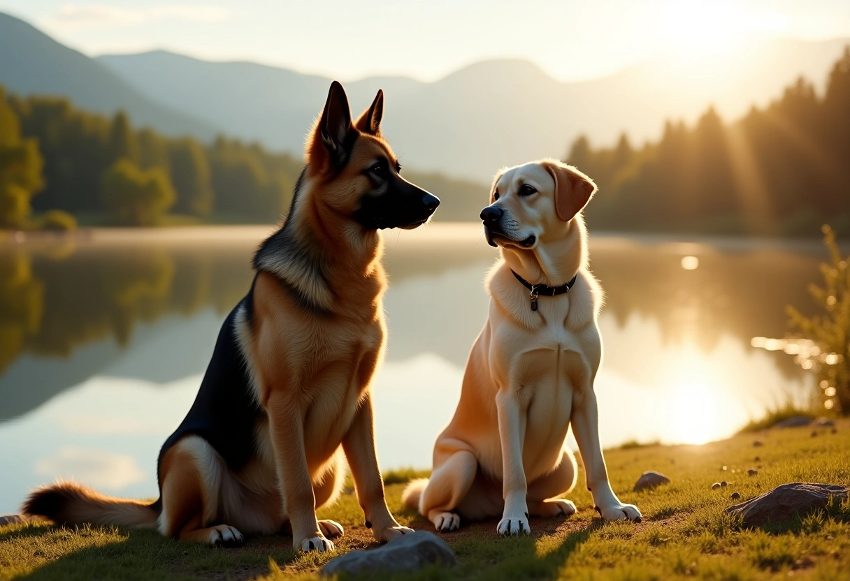 croisé berger allemand labrador