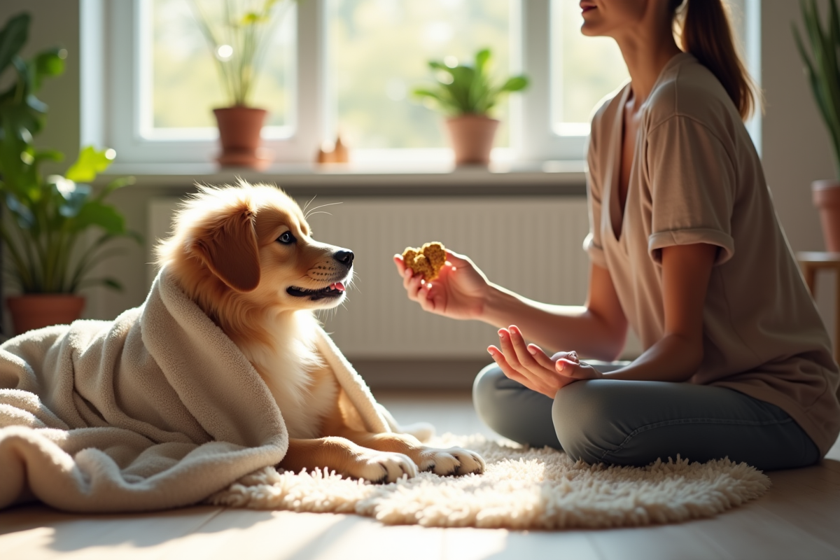 chien stressé