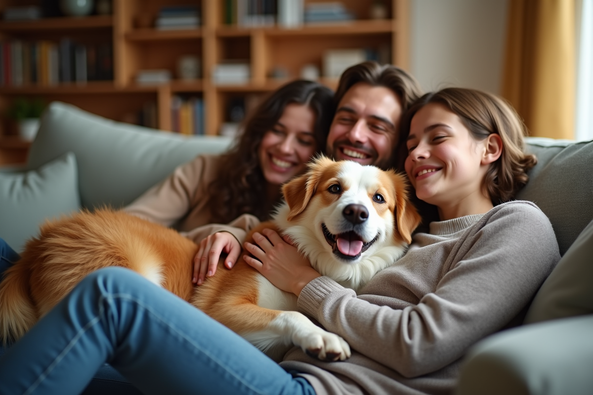 chien famille