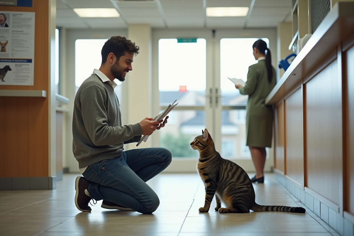 Homme donnant des documents d